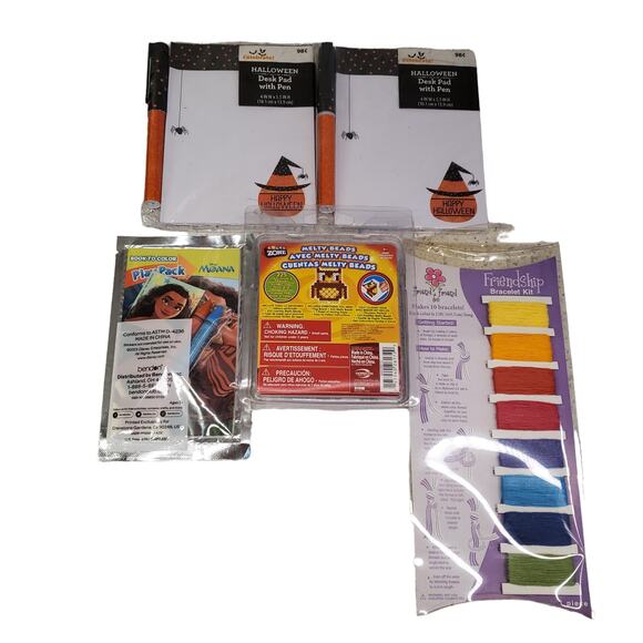 Disney Moana Craft Set Friendship Bracelets Melty Beads Halloween Notepads - Picture 6 of 8